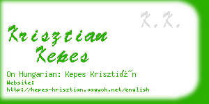 krisztian kepes business card